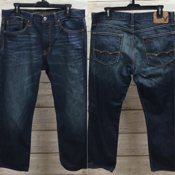 american eagle extreme flex relaxed straight jeans